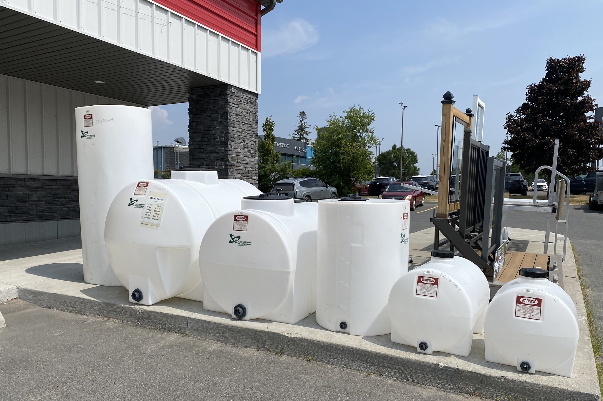ALL water tanks are NOW 20% off: 25, 50,100,200,225,420 GAL sizes